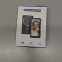 Vlog Selfie Monitor Screen iPhone, 4K 60fps Recording, Wireless Screen Mirroring with Remote Control, Magnetic Fixation, 180 Rotation, 3 Levels of Brightness, Compatible with iPhone & Android (Black)