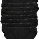 Hanes womens Cotton Brief Underwear, 10 Pack  Brief Black, 9 US