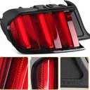 LED Tail Lights Compatiblewith Ford Mustang EcoBoost GT 350 Shelby GT350 2015 2016 2017 Sequential Turn Signal Rear Brake Lamp Assembly Plug & Play Replacement FR3Z13405G (Left Driver Side)