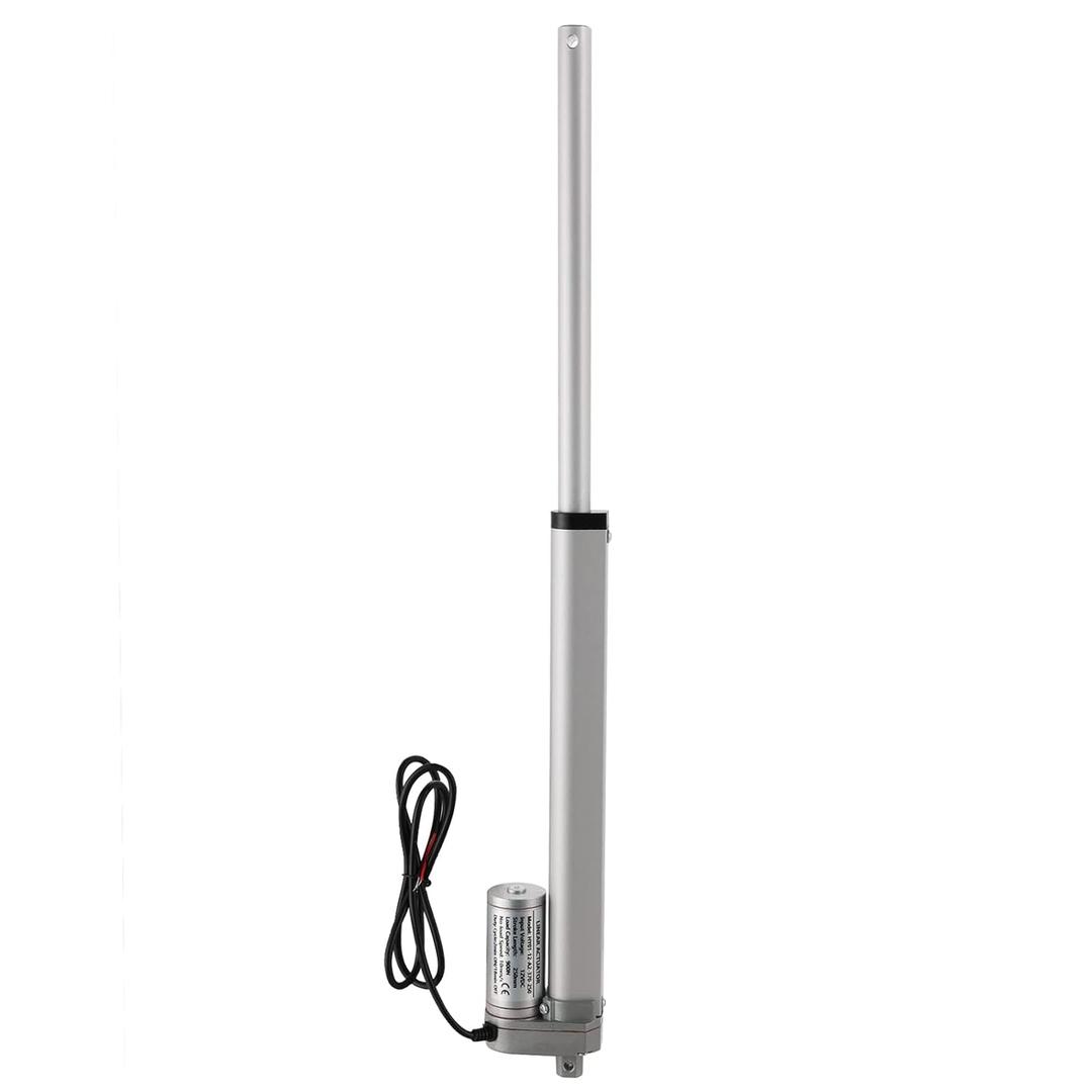MYFULLY Electric Stroke Linear Actuator | DC 12V Heavy Duty 10'' Linear Actuator Motor with Mounting Bracket 900N(202lbs) Max. Lift 10mm/s for Auto Car RV Electric Door Opener (250MM Stroke Length, 1)