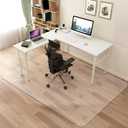 Azadx Office Chair Mat for Easy Glide and Protection - Clear Plastic Mat for Hardwood Floor (51" x 63")