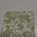 Floral Jacquard Throw Pillow Covers Set of 2, Background/Green 20x20 Inch, Farmhouse Decorative Cotton Sage Green Cushion Covers for Sofa Bed Living Room Home Decor