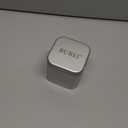 BUREI Women's Quartz Stainless Steel Two-Hand Ring Watch, Men Women Finger Watch with Elastic Strap