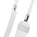 Silver Crystal Cake Cutting Set for Wedding, 2-Piece Stainless Steel Cake Cutter Set, Clear Wedding Cake Knife Set, Cake Knife and Server Set, Cake Cutting Utensils with Faux Crystal Handle