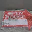 Juexica 14 Pcs Open House Signs for Real Estate 18 x 24 Inch Double Sided Arrow Shape Directional Signs Red and White Plastic Real Estate Sign Posts with H Stakes Yard Agent Supplies, 18x24 inches, 24x18 inches