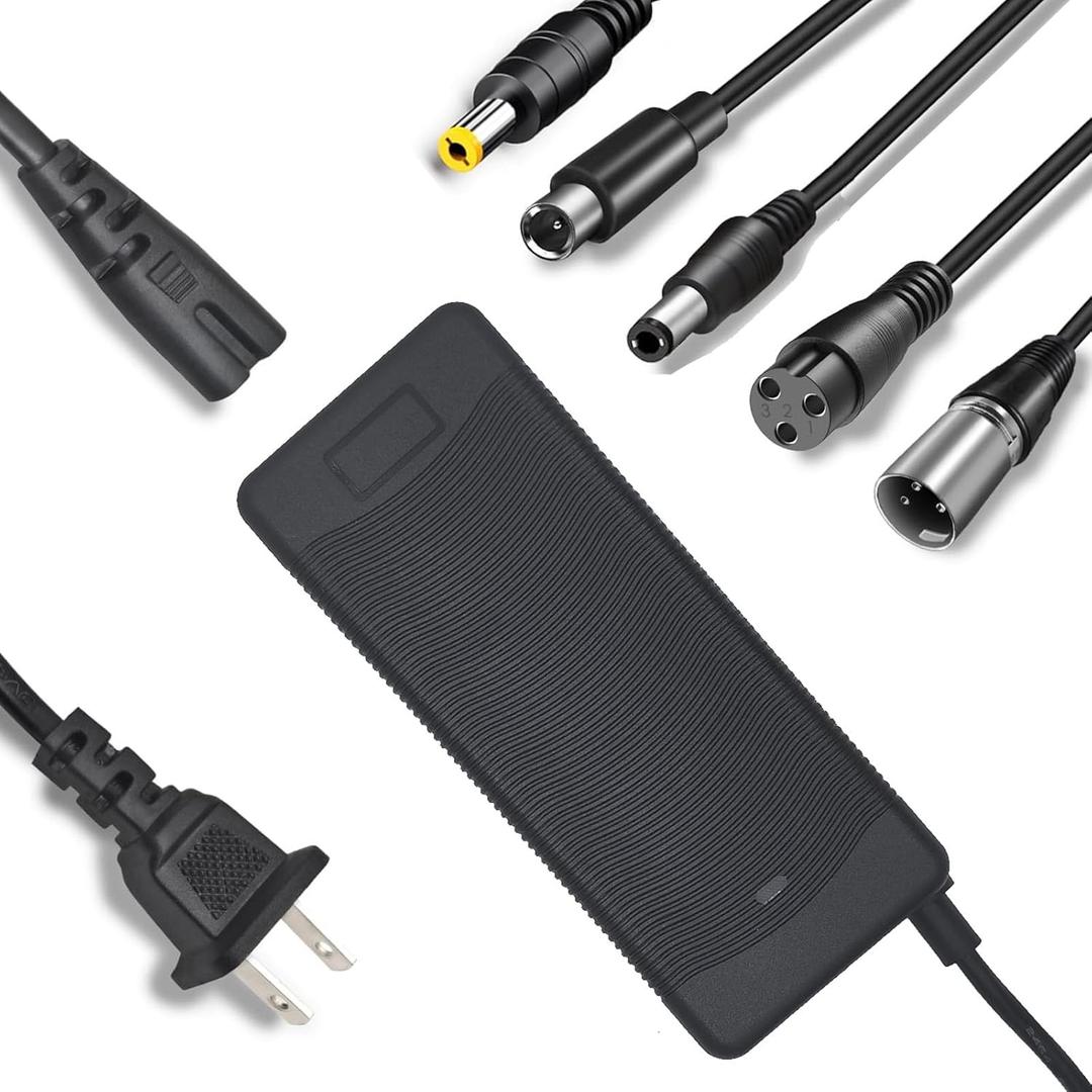52V Ebike Charger with 5 Plugs, 58.8V Fast Electric Scooter Charger Replacement Universal for 52V Lithium Batteries