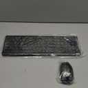 Wireless Keyboard and Mouse Combo, Full Size Silent Ergonomic Keyboard and Mouse, Long Battery Life, Optical Mouse, 2.4G Lag-Free Cordless Mice Keyboard for Computer, Mac, Laptop, PC, Windows (Black)