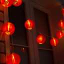 Red Lantern String Lights 13.12 ft 20 LEDs Battery Operated Hanging Lanterns String Lights for Chinese New Year,Spring Festival,Wedding,Party Decoration,Christmas