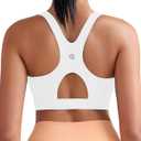 RUNNING GIRL Sports Bras for Women High Support,Racerback Molded Cup Sports Bra with Sewn in Pads (Medium)
