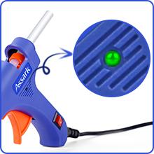 Hot Glue Gun Kit with 30 Glue Sticks(130mm x 7mm), Fast Preheating Hot Melt, High Temp for School Crafts DIY Arts and Quick Home Repairs,20W