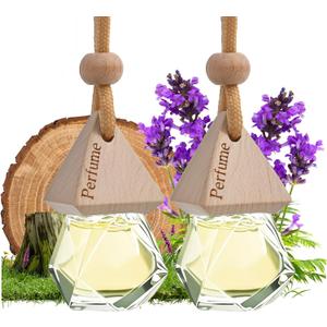2 x Car Air Freshener Hanging Diffuser – Long-Lasting Essential Oil Scent (Up to 60 Days) – Non-Toxic & Eco-Friendly – 2-Pack Auto Fresheners Made in USA