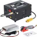 Pcp Air Compressor 4500Psi 30Mpa Powered by Car 12V Dc or Home 110V Ac W/Converter Paintball/Scuba Tank Compressor Pump