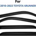Window Visors Rain Guards for 2010-2024 Toyota 4Runner, Out-Channel Window Vent Wind Deflectors Visors Shades for 10-24 4 Runner