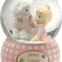 Precious Moments, Jesus Loves Me, Snow Globe, Resin, Girl, 102403