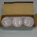 AOZITA 6 Pack Acrylic Qtip Holder Dispenser for Cotton,Swab, Ball, Round Pads, Floss Picks - Clear Plastic Apothecary Jar Set, Bathroom Canister Storage Organization, Vanity Makeup Organizer