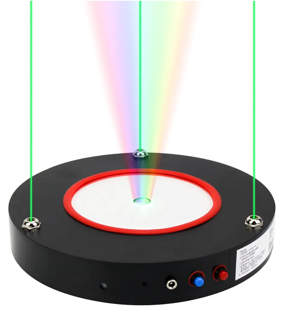 Aoikumo Hookah Laser Light Base Rechargeable battery Lounge Led Base Smoking Shisha Narguile Chicha Colorful Laser Force Field Tray, Black