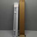 Aluminum Mini Blinds for Indoor Windows Cordless 1In No Holes 100% Privacy Protection L-Shaped Slats Room Darkening Horizontal Window Blinds for Office,Home, White, Custom Size