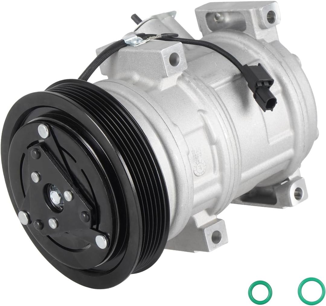 AC Compressor and A/C Clutch Fits for Honda Pilot 3.5 3.5L 2009-2015, Odyssey 2008-2017, Ridgeline 3.5L 2009-2014, Fits for Acura MDX 3.7L 2007-2013, ZDX 3.7L 2010-2013, CO 10840C, without Manifold