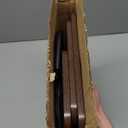 Cupcake Stand, 3-Tier Dessert Stand for 52 Cupcakes, Wood & Metal Tower Display Premium Holder Dessert Tree Tower for Christmas Birthday Weddings Party Decor, Serving Tray, Wood Brown