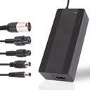 42V 2A Electric Scooter Charger for 36V Lithium Battery, 5-in-1 Plug Ebike Charger for Gotrax, Jetson, Razor, Swagtron, Bird, Segway, UL Certified