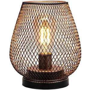 JHY DESIGN Metal Cage LED Lantern Battery Powered Cordless Accent Light with LED Great for Weddings Parties Patio Events for Indoors Outdoors