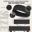 2 x Ztomine Headbands for Women, Non Slip Soft Cotton Hair Bands with Stretchy Cloth, Ideal for Yoga, Running, Outdoor Exercise, and Sports, 16 Pcs (style1)