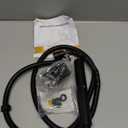 BESy Black Brass 2 In 1 Function Handheld Shower Head Set High Pressure 7 Inch Shower Head High Flow Hand Shower Wand with 59 Inch Hose, Bracket, Matte Black Finish