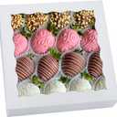 20 Pack Pie Boxes 10x10x2.5 Inch White Bakery Boxes with Window Cookie Box Chocolate Covered Strawberries Box for Christmas Valentine's Mother's Day