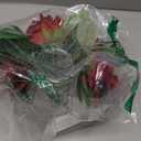 HUAESIN Valentine Centerpieces for Tables Valentines Day Flowers in Vase Red Artificial Roses with Light Valentine's Day Decorations for Wedding Party Kitchen Dining Room Home Decor