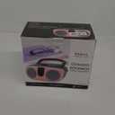 PROSCAN SRCD243 Portable CD Player with AM/FM Radio, Boombox (Pink)