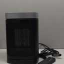 Small Portable Space Heater for Indoor Use - with 70°Rotating Feature, JIBUFI 1500W PTC Electric Heater, Rapid and Safe Heating, Remote Control, 1-12 Hr Timer for Bedroom, Office