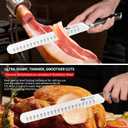 MAD SHARK Brisket Slicing Knife, 10 inch BBQ Knife Razor Sharp Curved Butcher Breaking Knives for Meat Cutting, knives for men with Gift Box