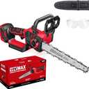 10 Inch Cordless Chainsaw for Milwaukee 18V Battery, Brushless Mini Chainsaw with Auto Oiler, Battery Power Cordless Chain Saw, Battery Powered Chain Saw for Wood Cutting (Tools only)