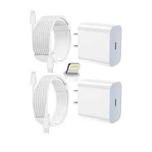 iPhone Charger Fast Charging 2 Pack Type C Wall Charger Block with 2 Pack [6FT&10FT] Long USB C to Lightning Cable for iPhone 14/13/12/12 Pro Max/11/Xs Max/XR/X,AirPods Pro