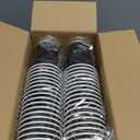 Lamosi 12 oz Disposable Coffee Cups - 120 Pack, Insulated Corrugated Paper Cups 12 oz, Kraft Ripple Wall Cups for Hot Beverage or Cold Drinks Office/ Home/ Party/ Travel/ Cafe (Black)