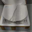 12 Pcs Porcelain Plates, 10 inch White Dessert and Appetizer Plates, Microwave and Dishwasher Safe Ceramic Set