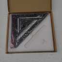 Smarts Squares Tool, 8.5-in Adjustable Woodworking Rafter Square with Level, Marking Groove and Pivot Point, Made of Aluminum Alloy, for Precise Marking and Layout (Black)