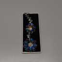 Crystal Flower Suncatcher Hanging Ornament, Rainbow Maker Window Sun Catcher Indoor Outdoor Patio Garden Decor (Purple)