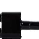 409 Stainless Steel Two Chamber Exhaust Muffler Kit, 3''Inlet/2.25'' Outlet,Direct Fit Exhaust 2009-2018 Ram 1500 (12"-body-black)