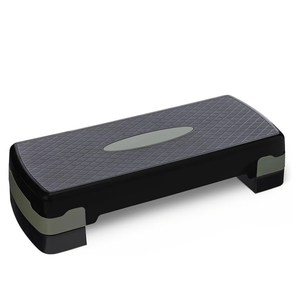 Amazon Basics Aerobic Exercise Step Platform, Adjustable Workout Stepper At Home, 27", Black/Grey