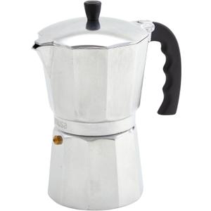 IMUSA USA B120-42V Aluminum Espresso Stovetop Coffeemaker 3-Cup, Silver (Pack of 1)