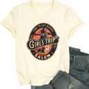 Halloween Shirt Salem Witch Shirt: Women Girls Trip Salem Tshirt Funny Halloween Tees (Medium, Apricot)