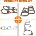 GoaMotors Engine Upper & Lower Intake Gaskets Set Fit for Buick for Lacrosse for Rendezvous for Cadillac CTS SRX STS for Malibu for Pontiac G6 G8 for Saturn Aura 3.6L, Replace 12598158
