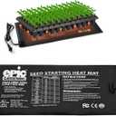 Epic Gardening Seedling Heat Mat for Plants  High-Performance 20W Heavy-Duty PVC Heating Mat for Seed Germination, Plant Growth, & Fermentation | Durable & Reliable Warmth for Indoor Gardening
