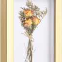 uxcell 4x6 Inch Shadow Box Display Frame, 2cm Deep Photo Shadow Box Plastic Display Case Wall Mount & Tabletop Display for DIY Photos Flowers Memorabilia Wedding Birthday, Gold