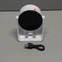 Wireless Induction Speaker, 5 in 1 Bluetooth Speaker Phone Stand with RGB Light, 360 Rotation Phone Holder Compatible with iPhone Android iPad Samsung Galaxy, Birthday Gift for Men Women (White)