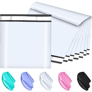 Large Poly Mailers 24x24 Inch 50 Pcs, Extra Large Shipping Bags for Clothing with Self-Sealing Tear-Resistant, Waterproof Poly Bags, Mailing Envelopes for Small Business (White)