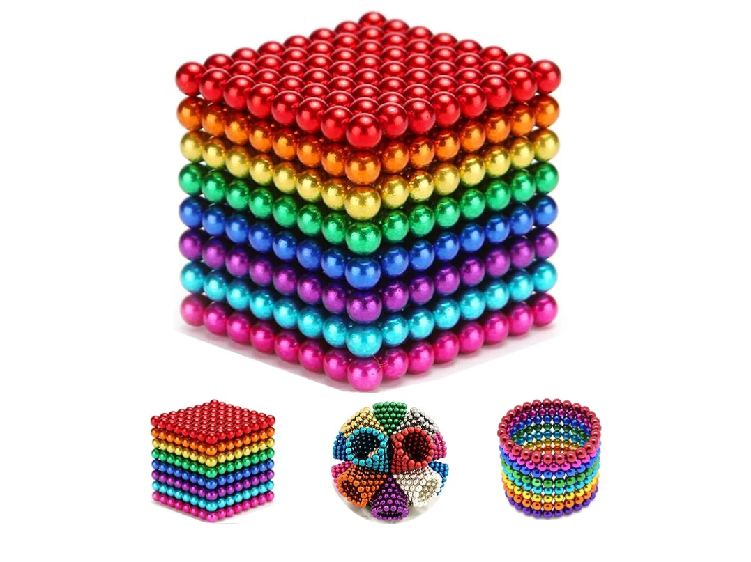 Magnetic- Balls 510 Size 5MM Building Slime Desk Toys for Stress Relief, Magnet- Balls Fidget Toys Office Putty Beads for Adults