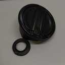 JWWY for JL Wrangler Fuel Tank Cover Gas Cap Petrol Tank Fuel Filler Cover Trim Fit for 2018-2025+ Jeep Wrangler Exterior Accessories JL 2/4 Door Carbon Fiber Aluminum Alloy (Matte Black)