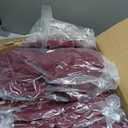 VEVOR Chair Covers, Polyester Spandex Chair Cover, Stretch Slipcovers for Wedding Party Dining Banquet Flat-Front Chair Covers (Burgundy-a, 50PCS)